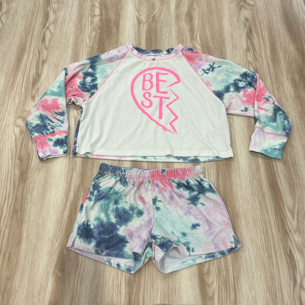 Justice “BEST” sleep set for girls size small (7/8)